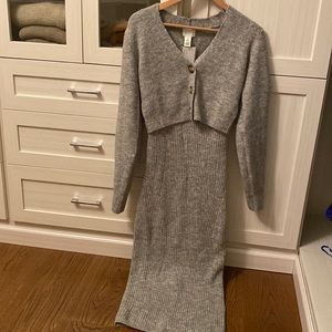 H&M sweater and dress